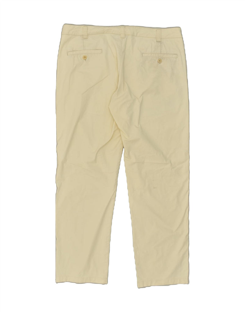 CHERVO Mens Straight Chino Trousers XL W38 L28 Off White | Vintage Chervo | Thrift | Second-Hand Chervo | Used Clothing | Messina Hembry 