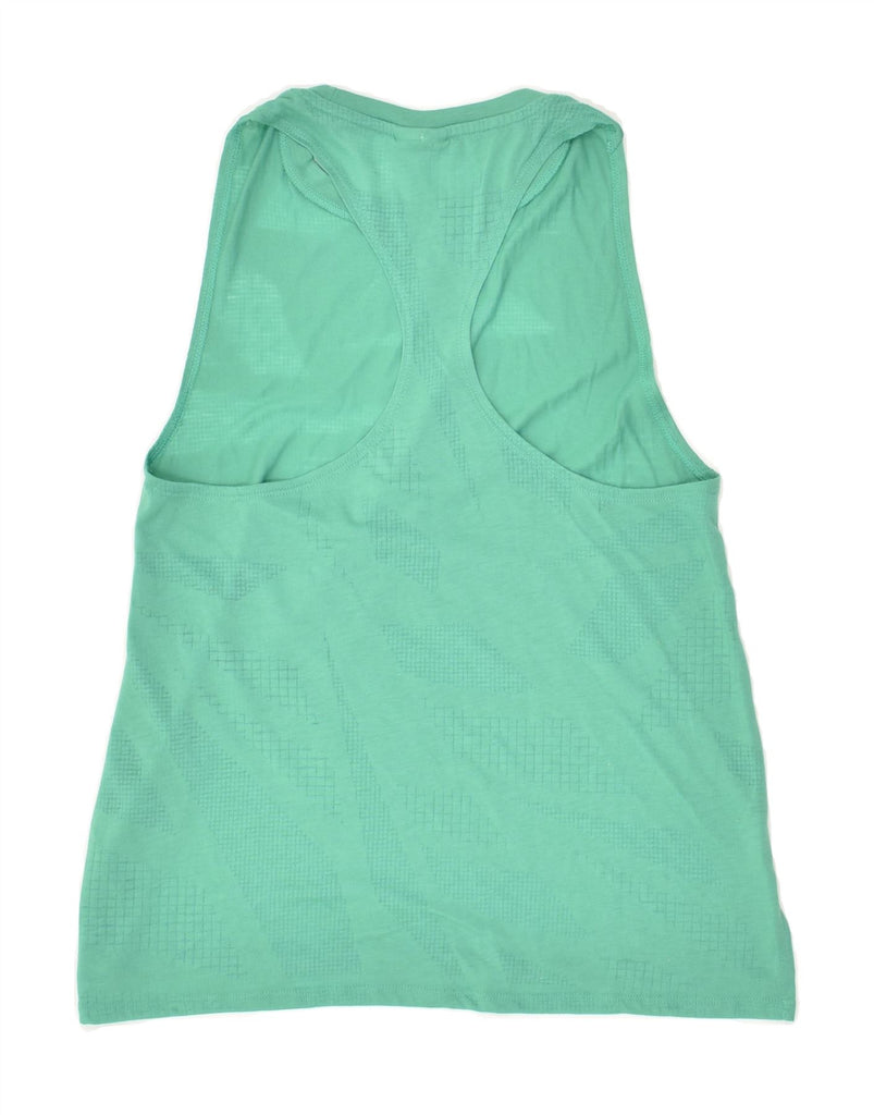 REEBOK Womens Vest Top UK 8 Small Green Vintage Reebok and Second-Hand Reebok from Messina Hembry 