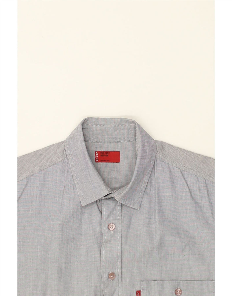 LEVI'S Mens Shirt Medium Grey Cotton | Vintage Levi's | Thrift | Second-Hand Levi's | Used Clothing | Messina Hembry 