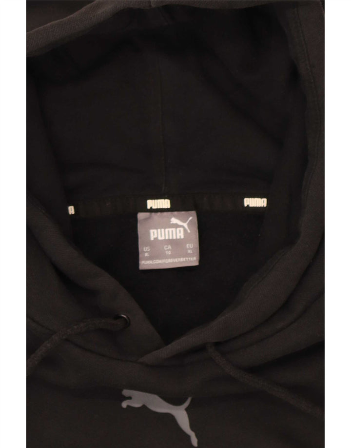 Puma Mens Graphic Hoodie Jumper XL Black