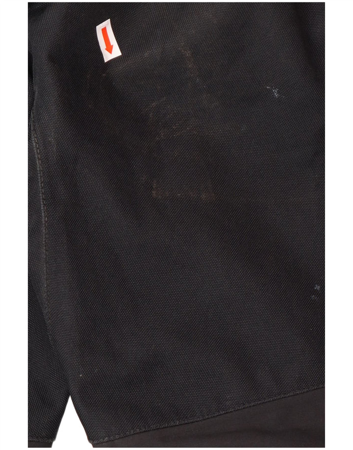 GILL Mens Cargo Dungarees Waterproof Trousers Large Black Nylon Nautical