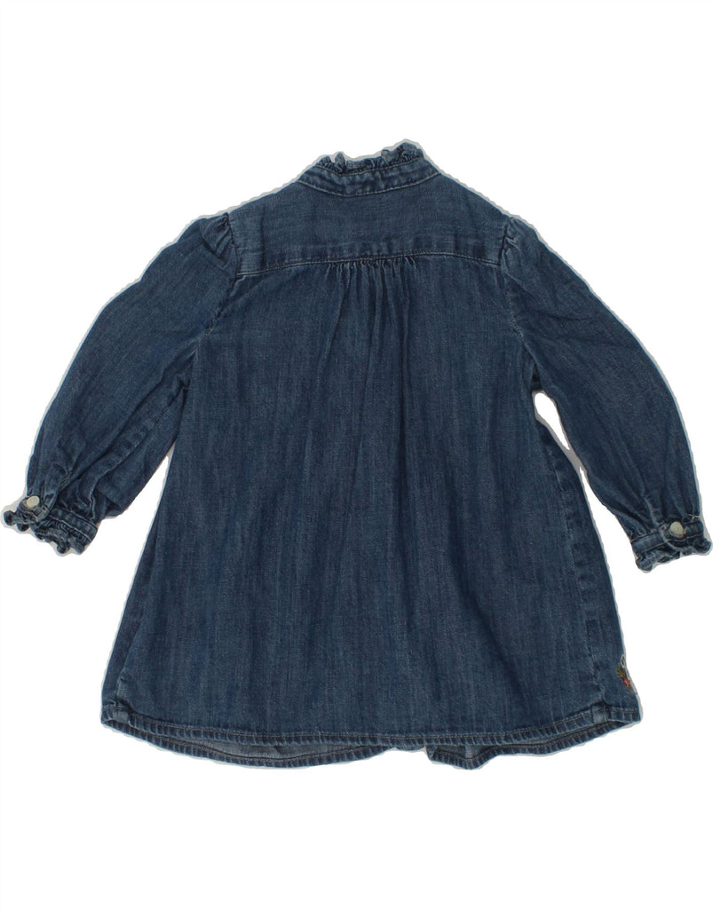 POLO RALPH LAUREN Baby Girls Long Sleeve Denim Dress 6-9 Months Blue | Vintage Polo Ralph Lauren | Thrift | Second-Hand Polo Ralph Lauren | Used Clothing | Messina Hembry 