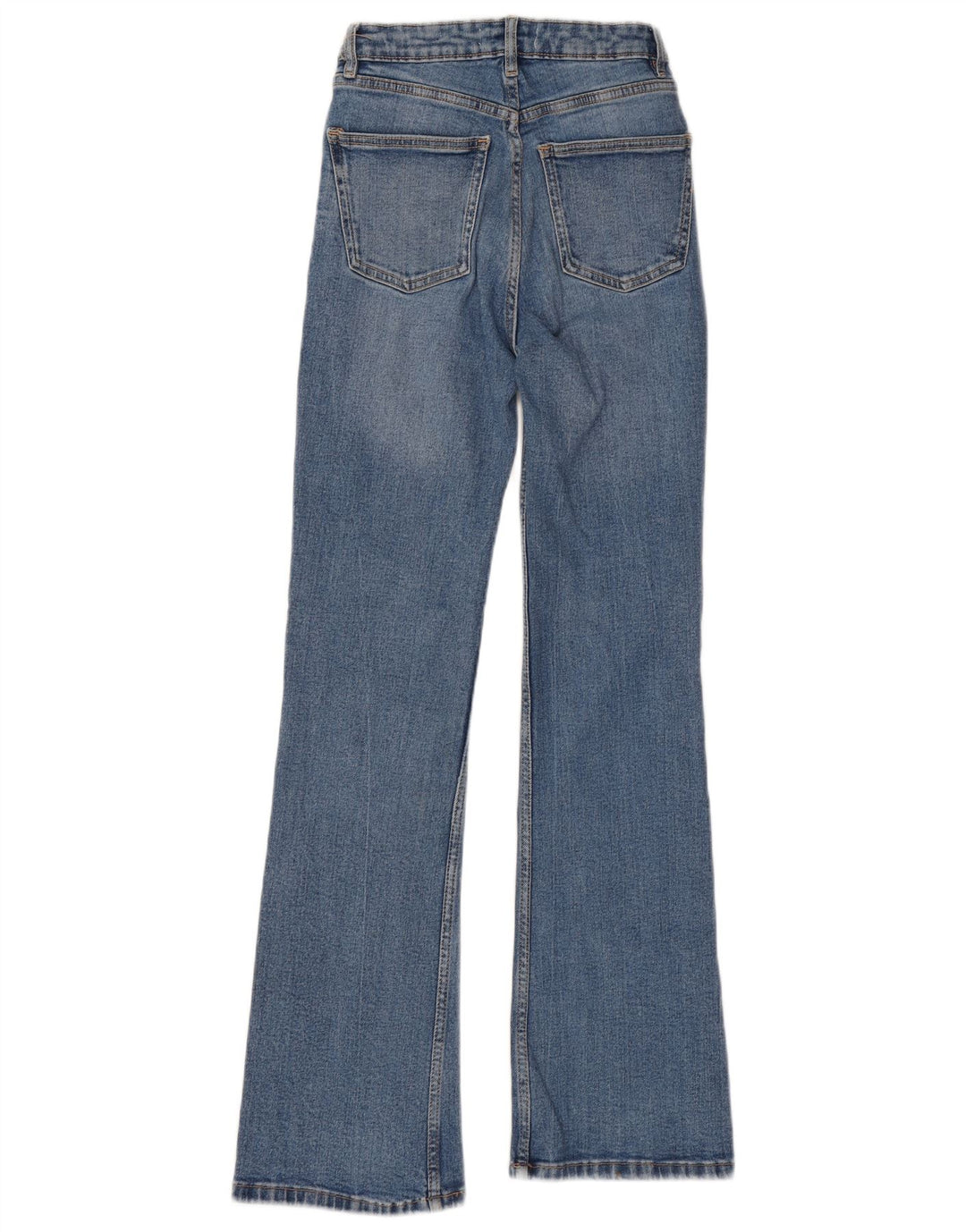 Zara Womens Flared Jeans EU 34 2XS W24 L30 Blue Cotton