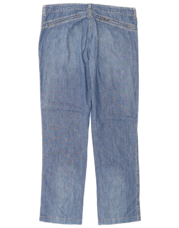 LEE Womens Straight Jeans W32 L32 Blue
