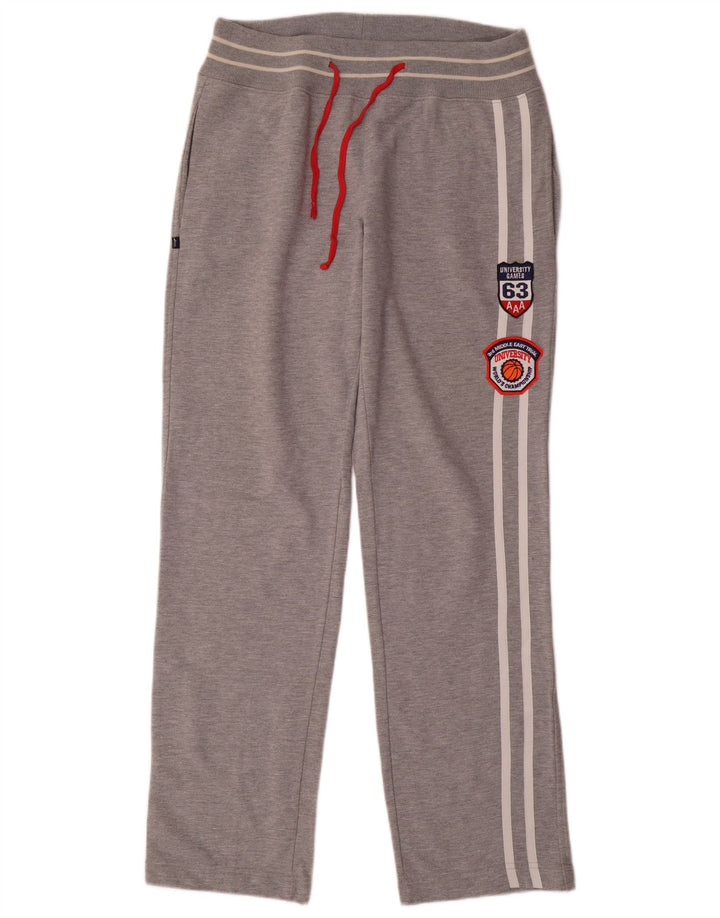 ASICS Mens Tracksuit Trousers Large  Grey Flecked Cotton