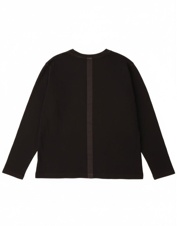 Murphy & Nye Mens Graphic Top Long Sleeve 2XL Black Cotton
