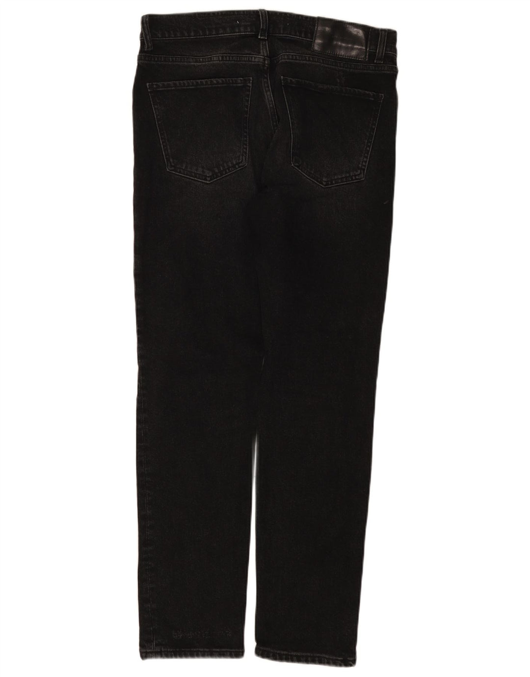 Zara Mens Slim Jeans EU 42 Large W32 L30 Black Cotton