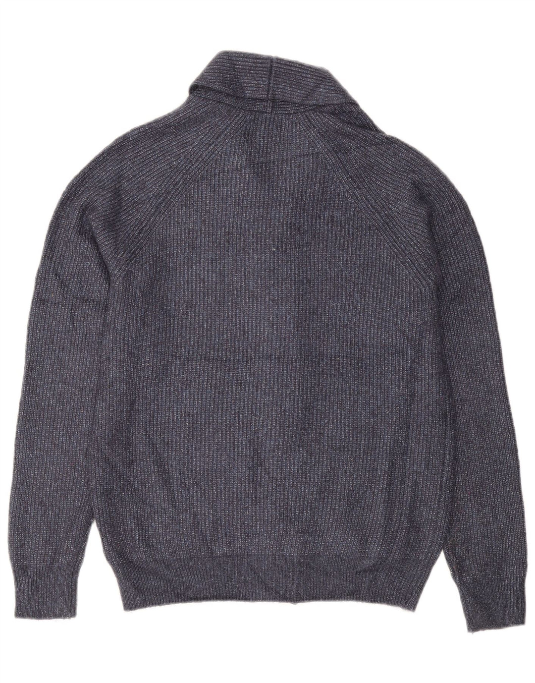 Marks & Spencer Mens Cardigan Sweater Medium Navy Blue Polyamide