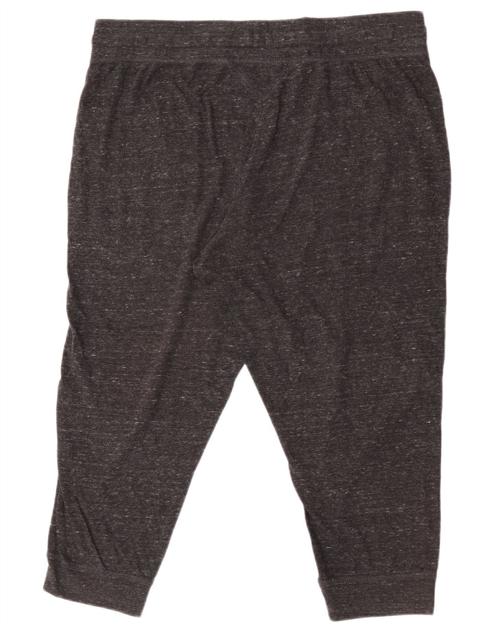 Nike Womens Capri Tracksuit Trousers Joggers UK 16 Large Black Flecked