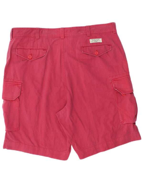 Polo Ralph Lauren Mens Cargo Shorts W40 XL Red Cotton
