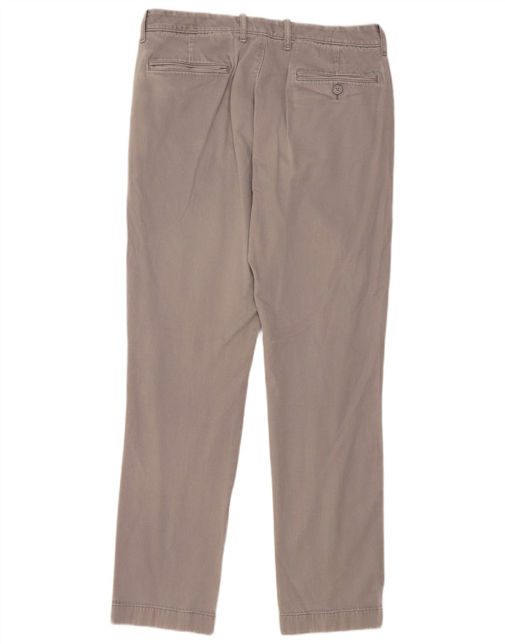J. CREW Mens Slim Chino Trousers W32 L32 Grey Cotton