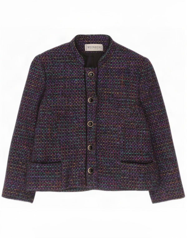 Weinberg Womens 5 Button Blazer Jacket UK 10 Small Multicoloured Flecked