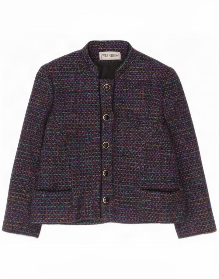 Weinberg Womens 5 Button Blazer Jacket UK 10 Small Multicoloured Flecked