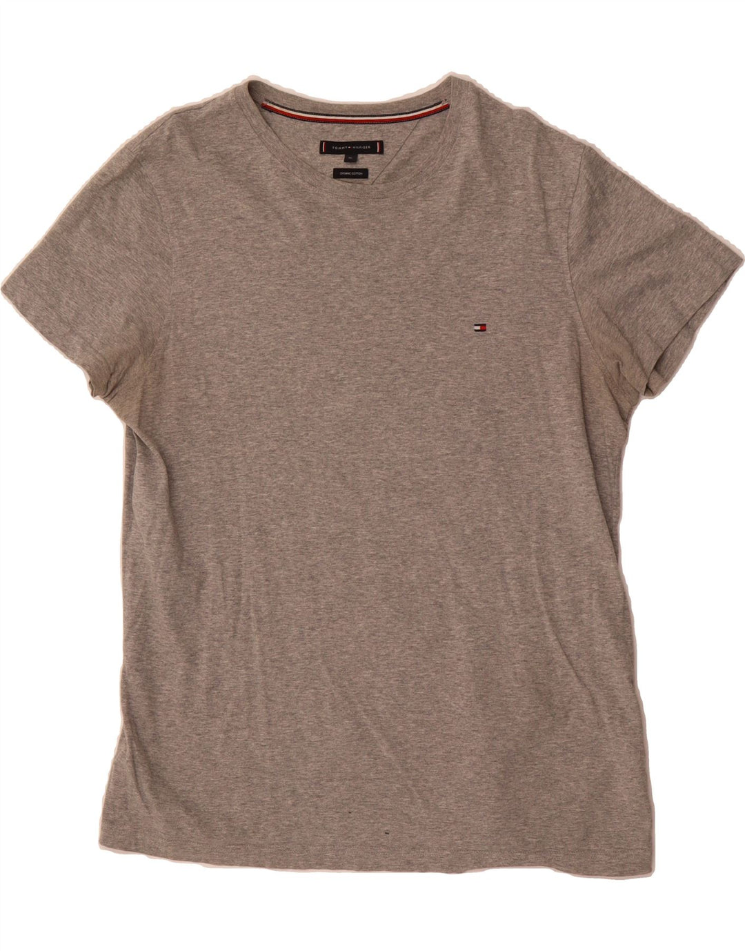 TOMMY HILFIGER Mens T-Shirt Top XL Grey Cotton Vintage Tommy Hilfiger and Second-Hand Tommy Hilfiger from Messina Hembry 