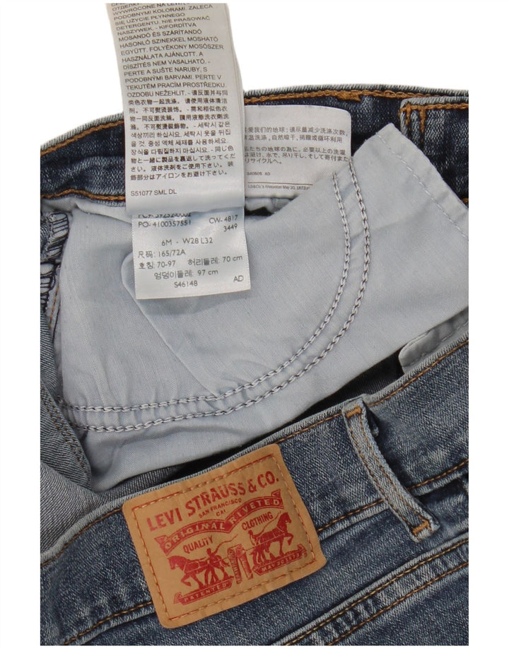 Levi's Womens Classic Bootcut Jeans US 6 Medium W28 L32 Blue Cotton