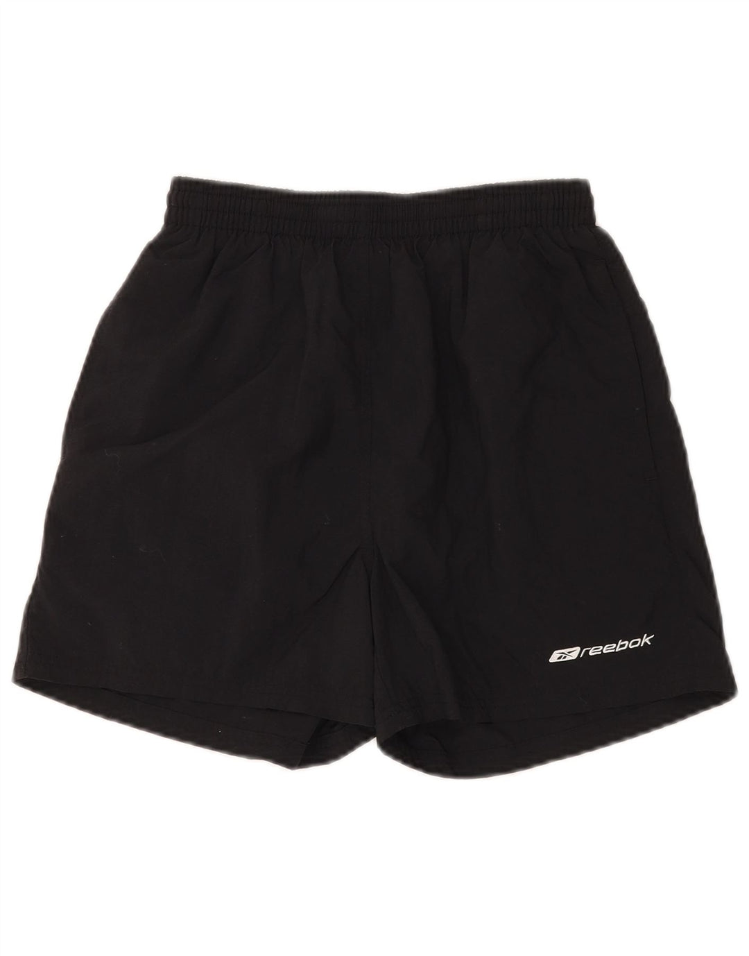 REEBOK Mens Graphic Sport Shorts XS Black Nylon