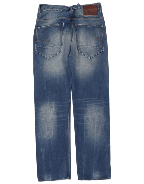 G-Star Mens Straight Jeans W36 L36 Blue Cotton