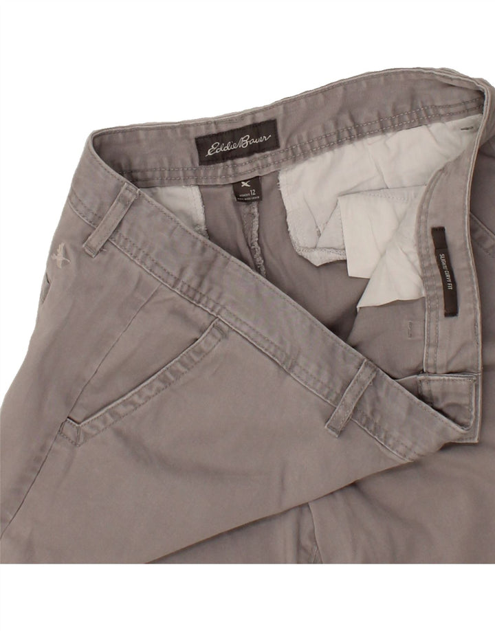 EDDIE BAUER Womens Slightly Curvy Chino Shorts US 12 Large W34  Beige Vintage Eddie Bauer and Second-Hand Eddie Bauer from Messina Hembry 