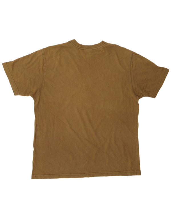TIMBERLAND Mens T-Shirt Top Large Khaki Cotton