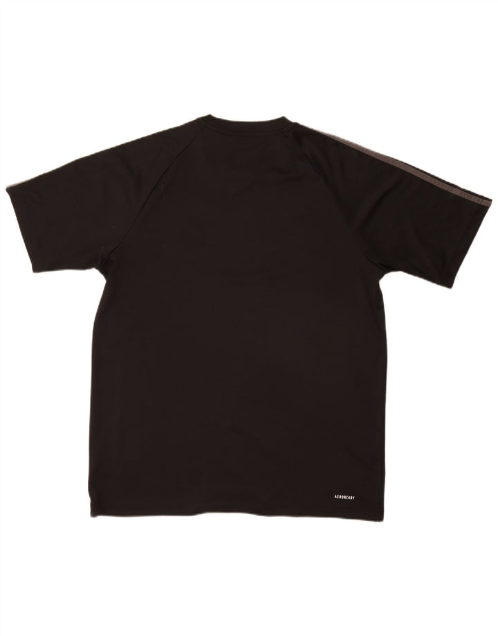 Adidas Mens Aeroready T-Shirt Top Large Black Polyester