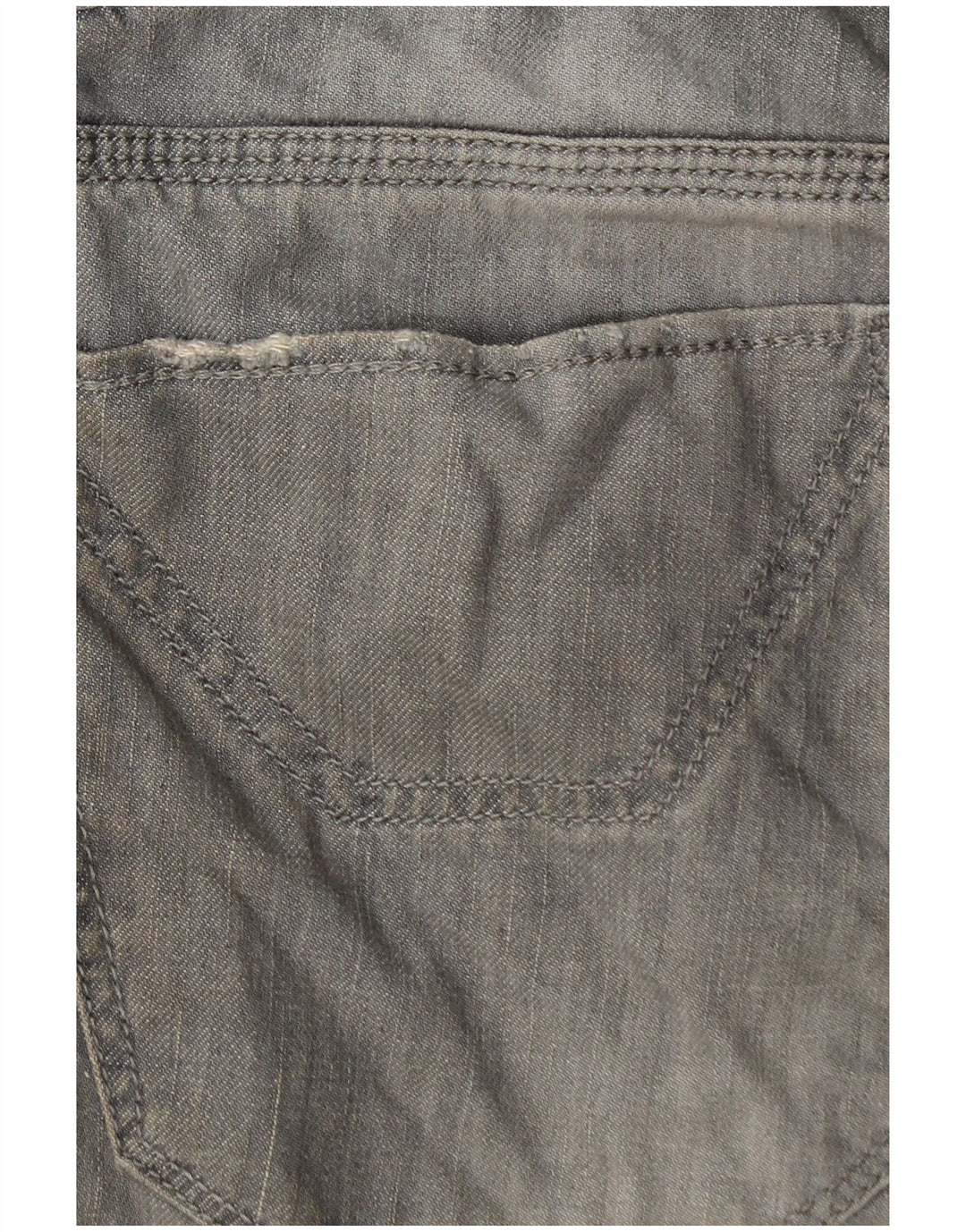 Jeckerson Womens Slim Jeans W33 L29 Grey Cotton