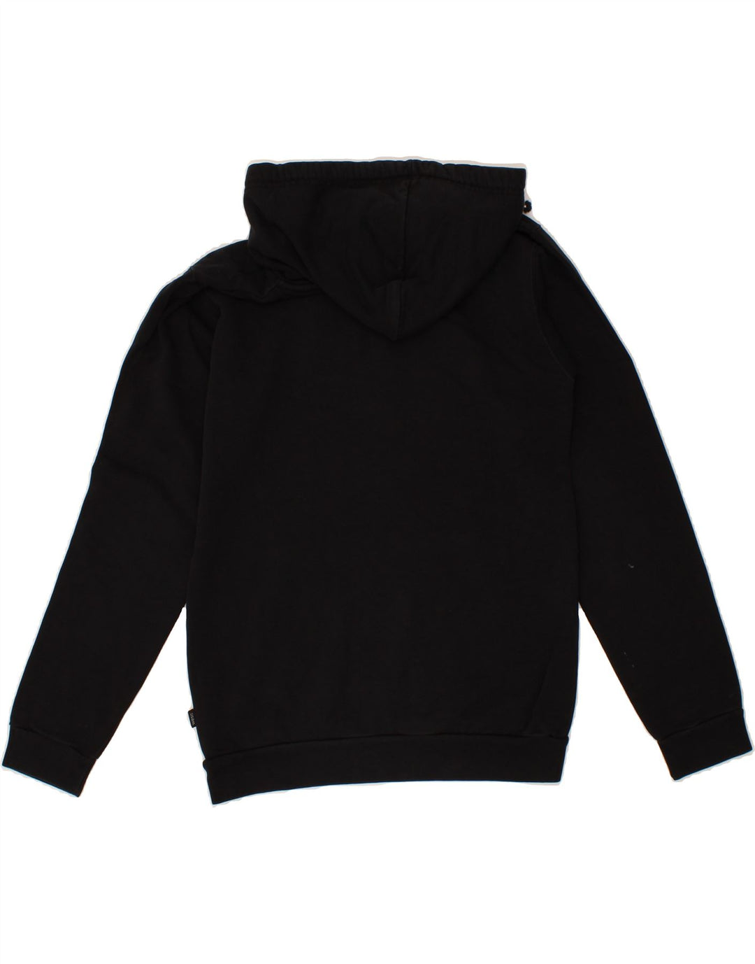 WESC Mens Graphic Hoodie Jumper XS Black Cotton Vintage Wesc and Second-Hand Wesc from Messina Hembry 