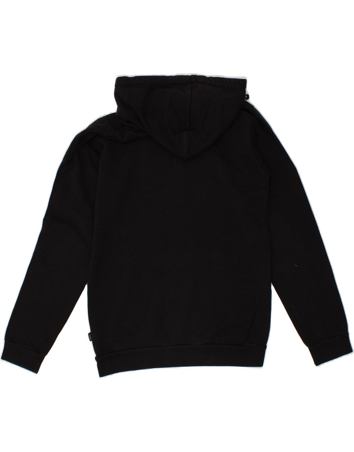 WESC Mens Graphic Hoodie Jumper XS Black Cotton Vintage Wesc and Second-Hand Wesc from Messina Hembry 