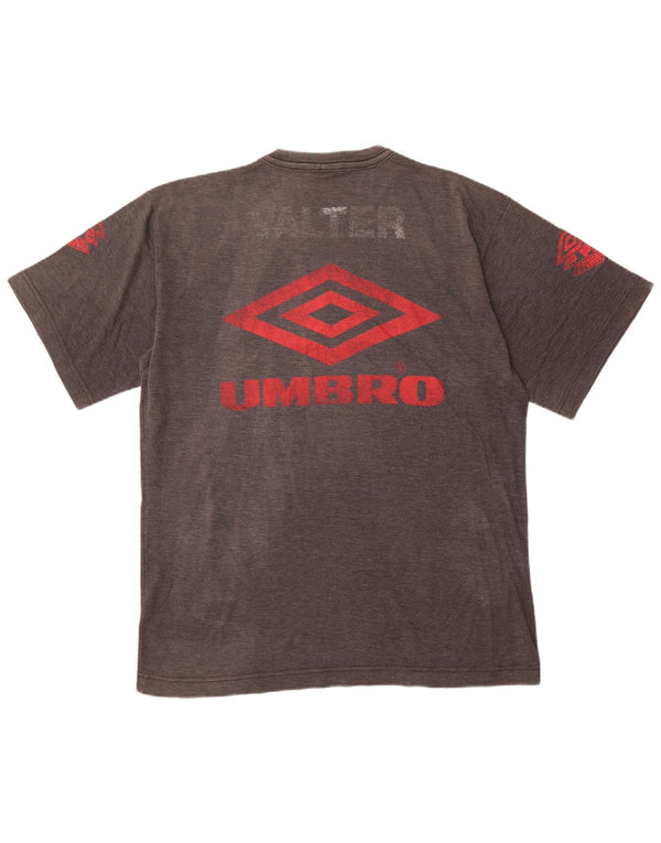 Umbro Mens Graphic T-Shirt Top XL Grey