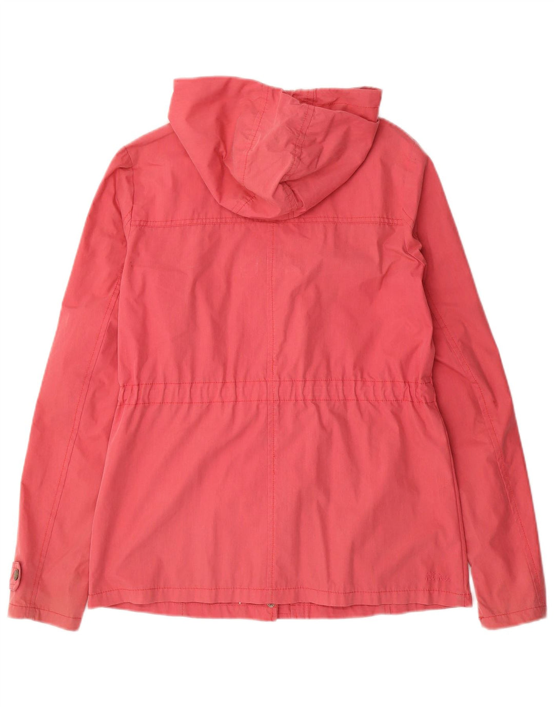 Fat Face Womens Hooded Duffle Jacket UK 10 Small Pink Cotton