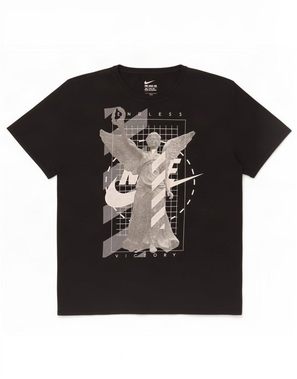 Nike Mens Athletic Cut Graphic T-Shirt Top 2XL Black