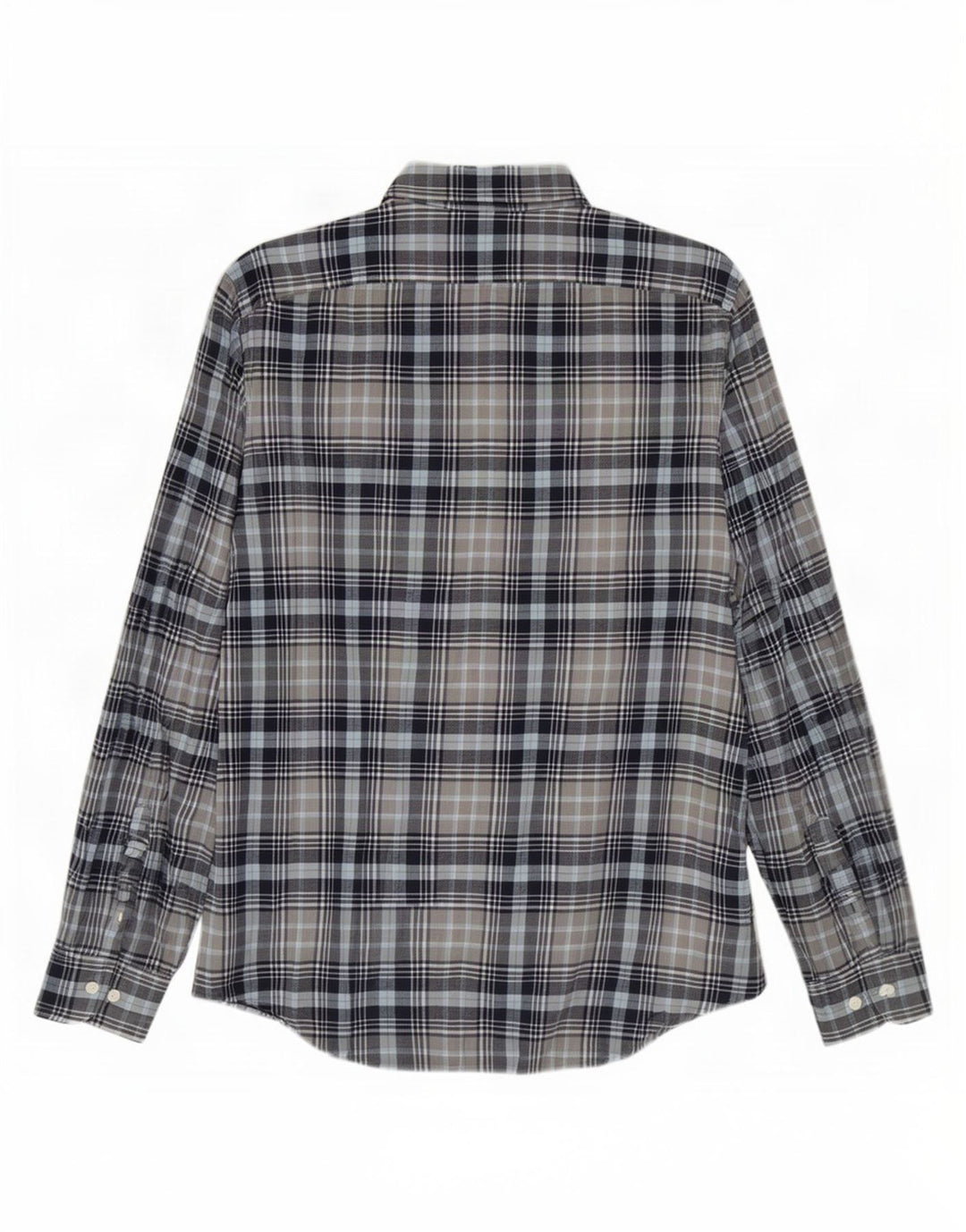 Penguin Mens Flannel Shirt Large Blue Check Cotton