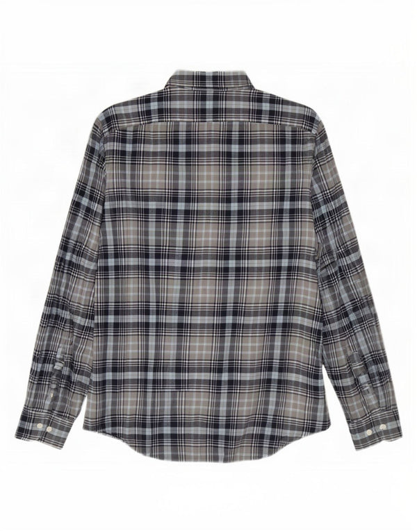 Penguin Mens Flannel Shirt Large Blue Check Cotton