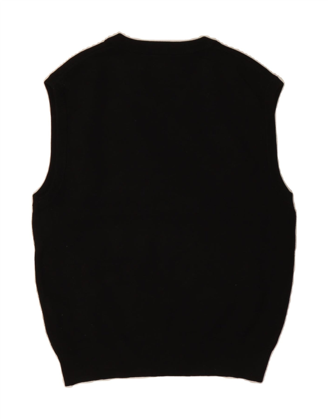 JACK & JONES Mens Vest Tank Top Small Black Polyester Vintage Jack & Jones and Second-Hand Jack & Jones from Messina Hembry 