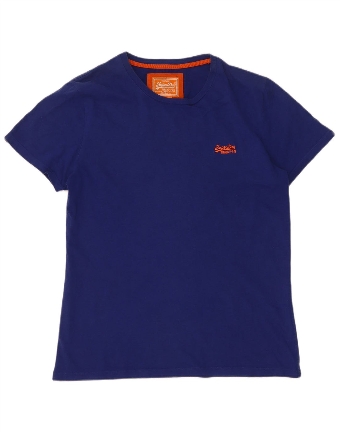 Superdry Mens T-Shirt Top Large Blue Cotton
