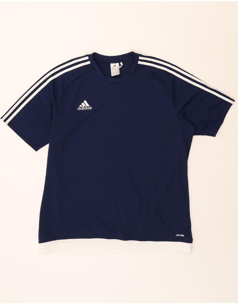 ADIDAS Womens Climalite T-Shirt Top UK 18 XL Navy Blue Polyester Vintage Adidas and Second-Hand Adidas from Messina Hembry 