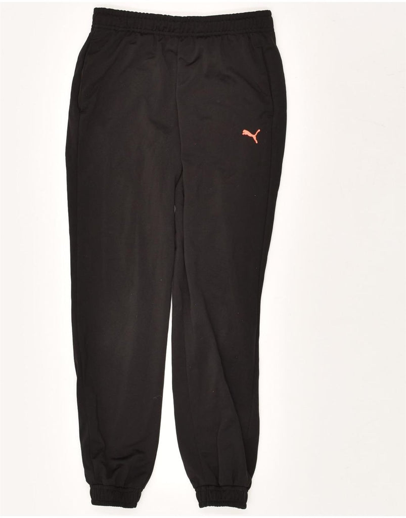 PUMA Boys Tracksuit Trousers Joggers 11-12 Years Black | Vintage Puma | Thrift | Second-Hand Puma | Used Clothing | Messina Hembry 