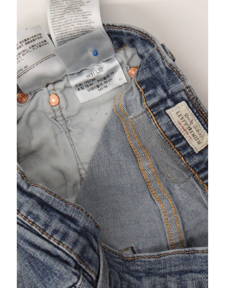 Levi's Womens Skinny Jeans W31 L32 Blue Cotton