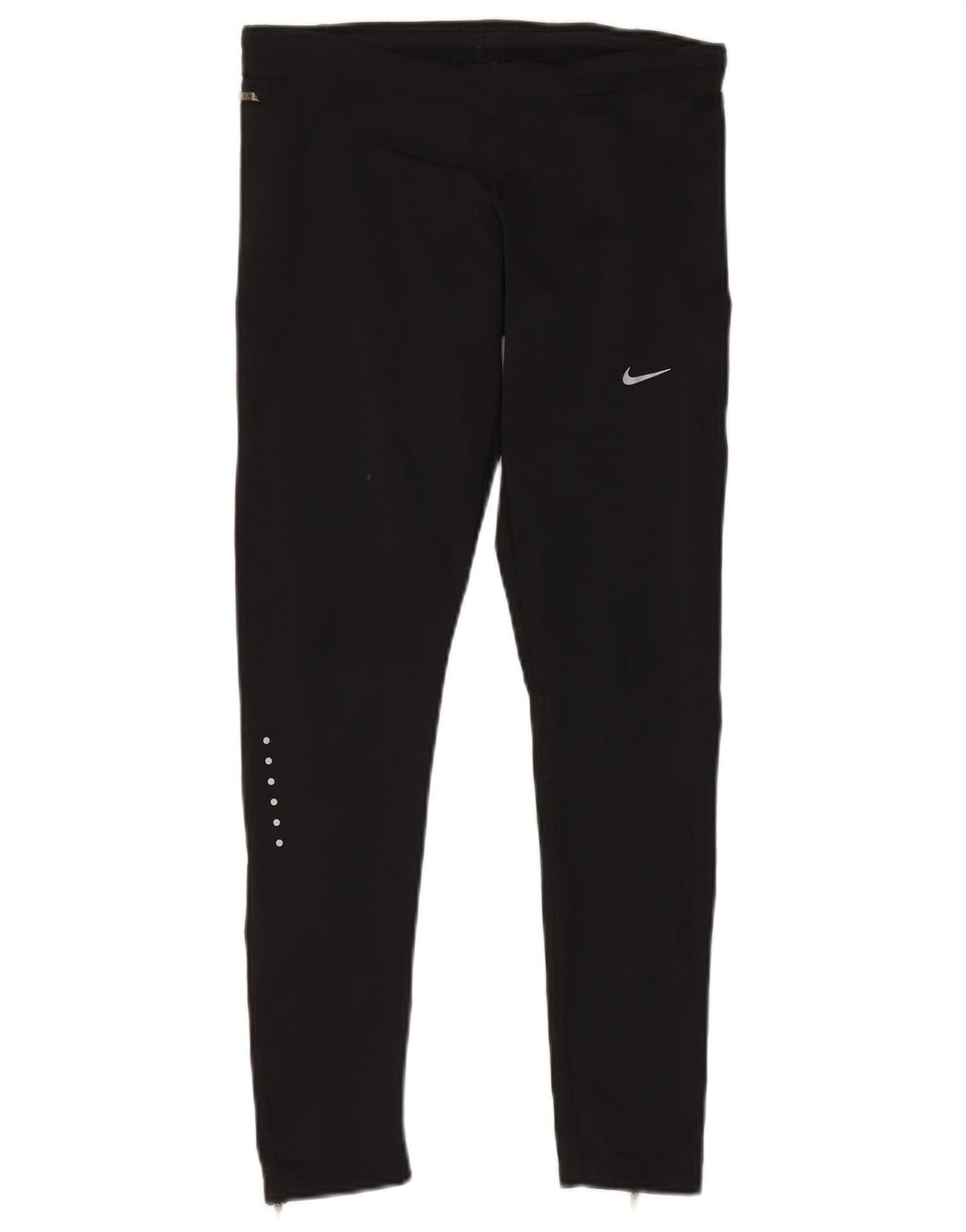 Nike Womens Leggings UK 14 Medium Black Polyester Sports