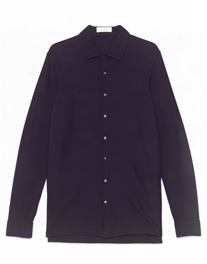 Ermenegildo Zegna Mens Shirt IT 50 Medium Navy Blue Cotton