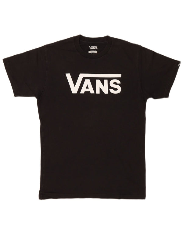 Vans Mens Classic Fit Graphic T-Shirt Top Small Black Cotton