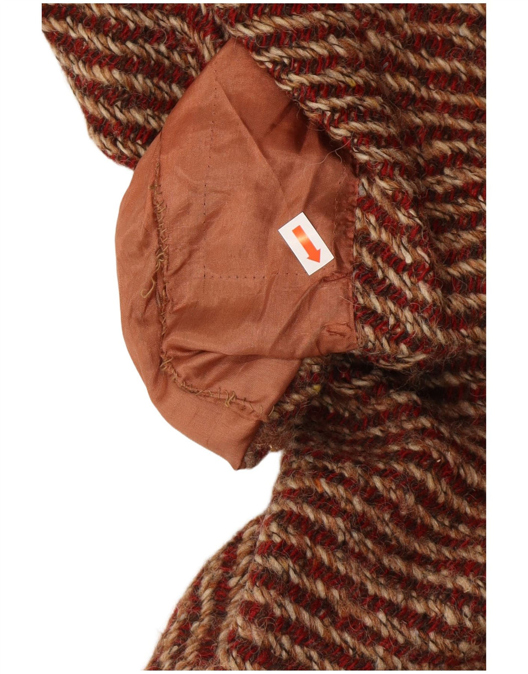 AQUASCUTUM Womens Overcoat UK 12 Medium Red Flecked New Wool Classic