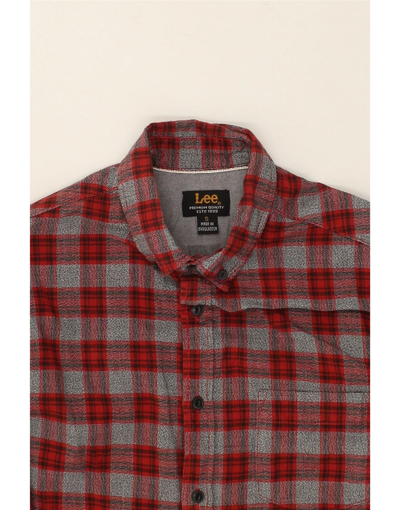 LEE Mens Shirt Small Red Check Cotton | Vintage Lee | Thrift | Second-Hand Lee | Used Clothing | Messina Hembry 