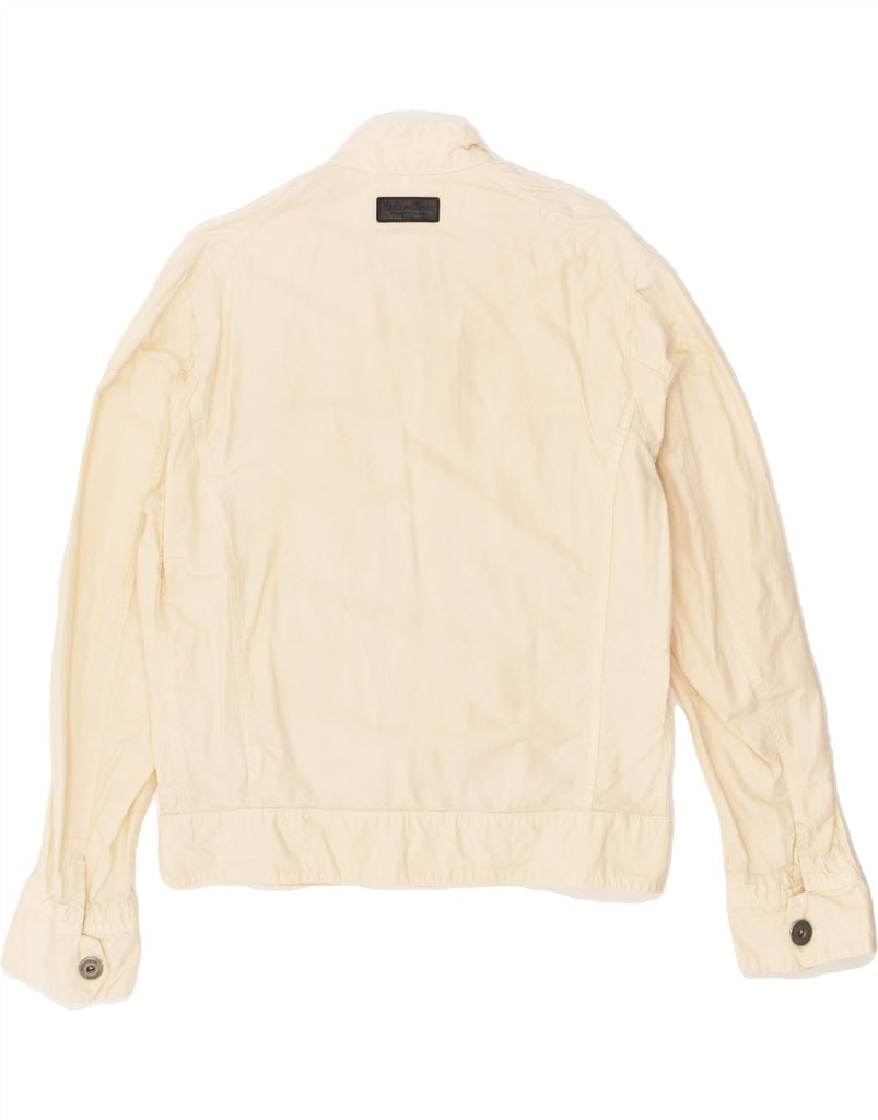 MARLBORO CLASSICS Mens Bomber Jacket UK 40 Large Off White Cotton | Vintage Marlboro Classics | Thrift | Second-Hand Marlboro Classics | Used Clothing | Messina Hembry 