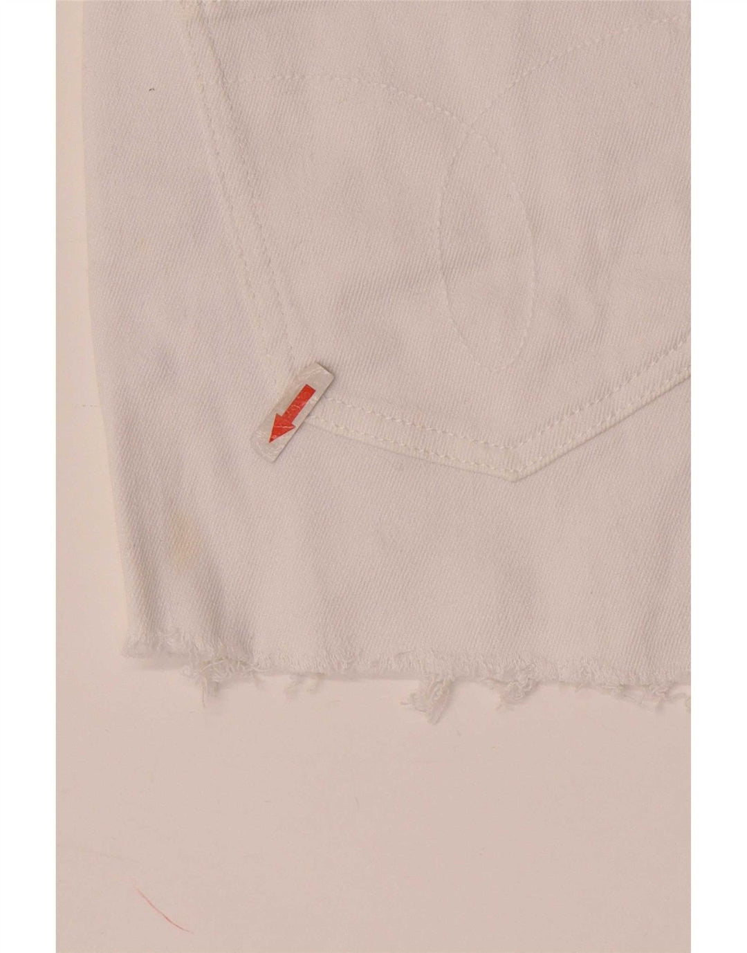 Calvin Klein Womens Denim Shorts W28 Medium White Cotton