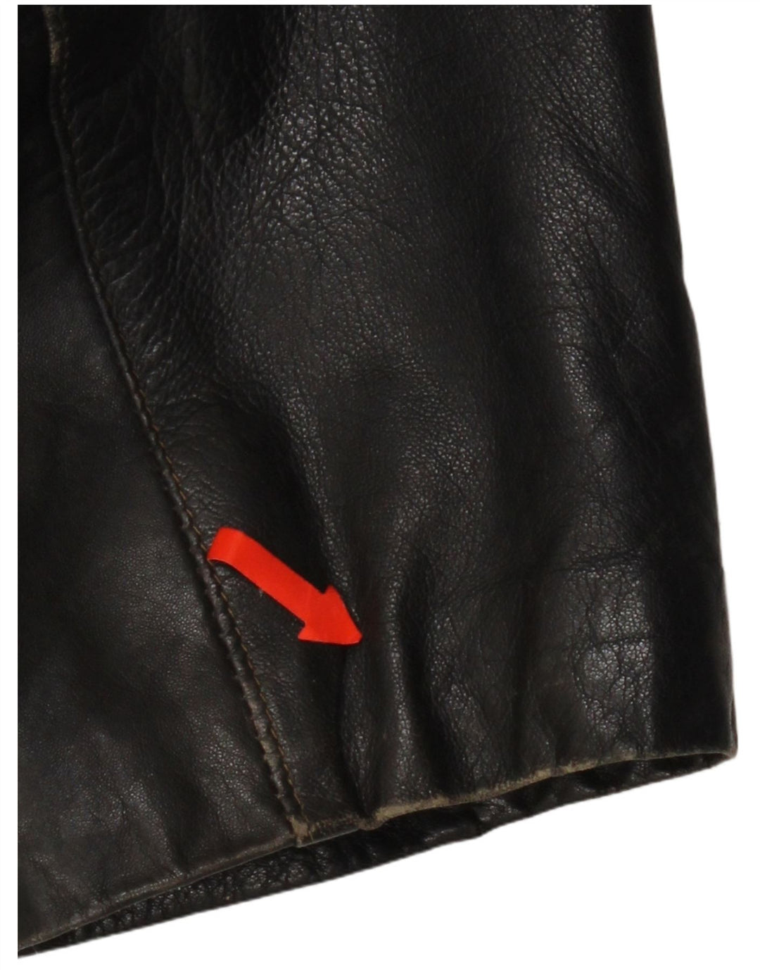 Vintage Womens Leather Jacket UK 16 Large Black Leather