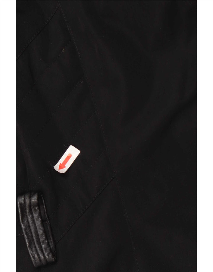 PEUTEREY Womens Padded Parka Jacket IT 44 Medium Black Wool