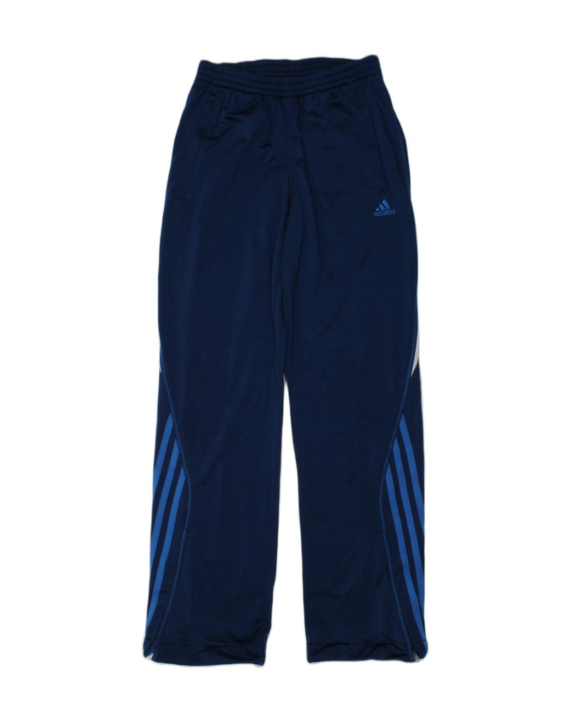 ADIDAS Boys Tracksuit Trousers 11-12 Years Navy Blue Polyester | Vintage Adidas | Thrift | Second-Hand Adidas | Used Clothing | Messina Hembry 