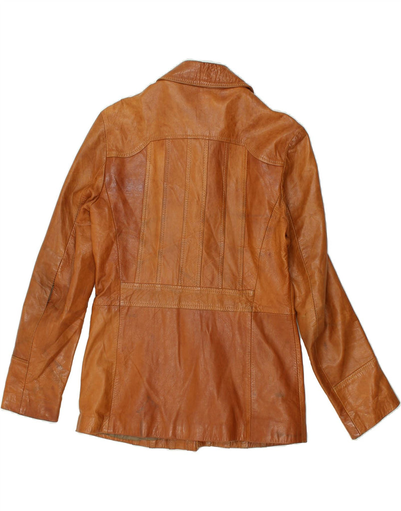 VINTAGE Mens Leather Jacket IT 48 Medium Brown Leather | Vintage Vintage | Thrift | Second-Hand Vintage | Used Clothing | Messina Hembry 