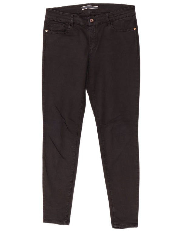 Massimo Dutti Womens Skinny Casual Trousers EU 40 Medium W30 L29 Black