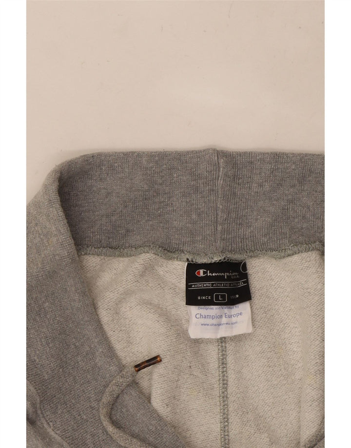CHAMPION Womens Tracksuit Trousers UK 14 Large  Grey Cotton